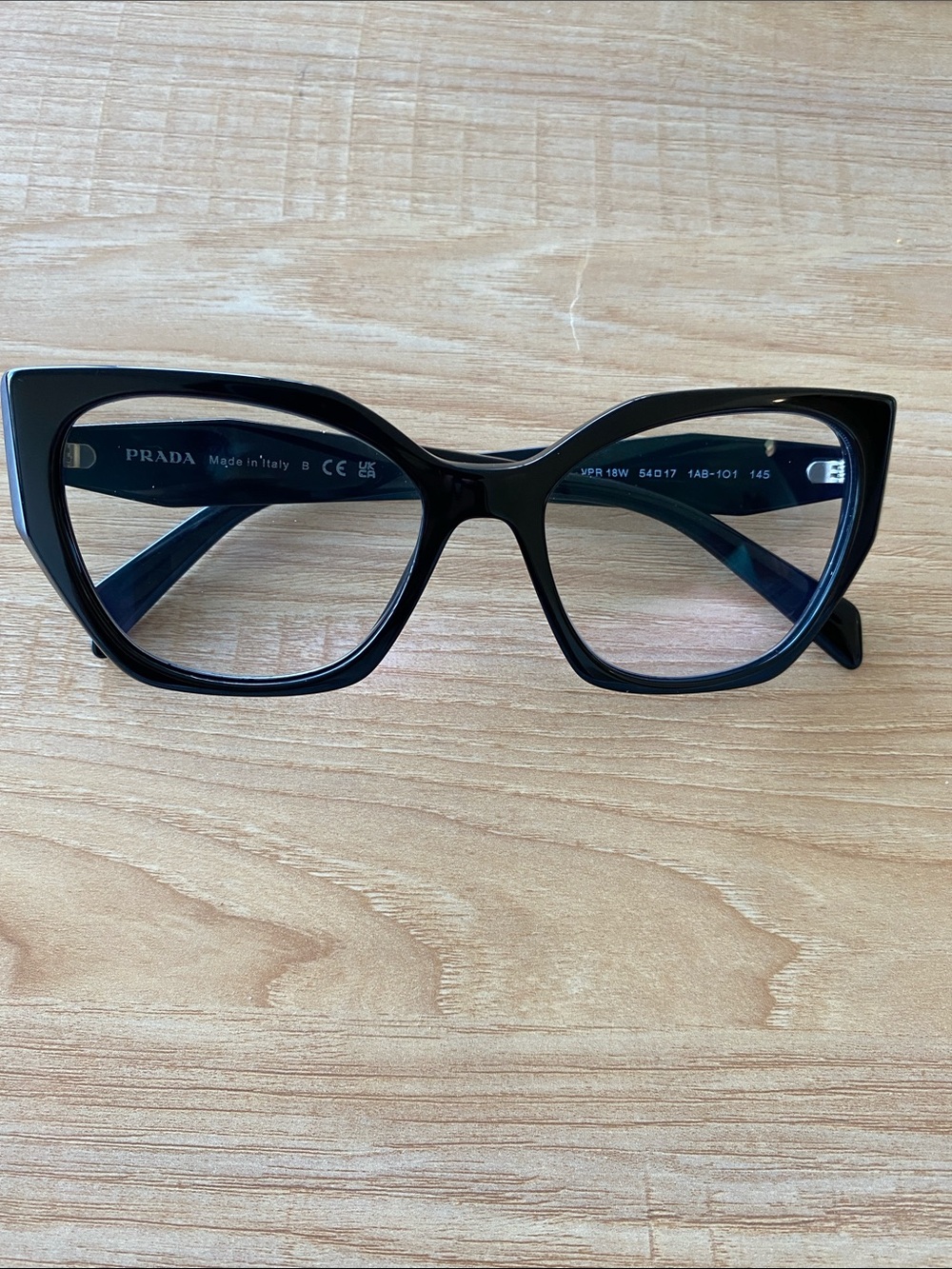 Prada Black Frames: VPR 18W
